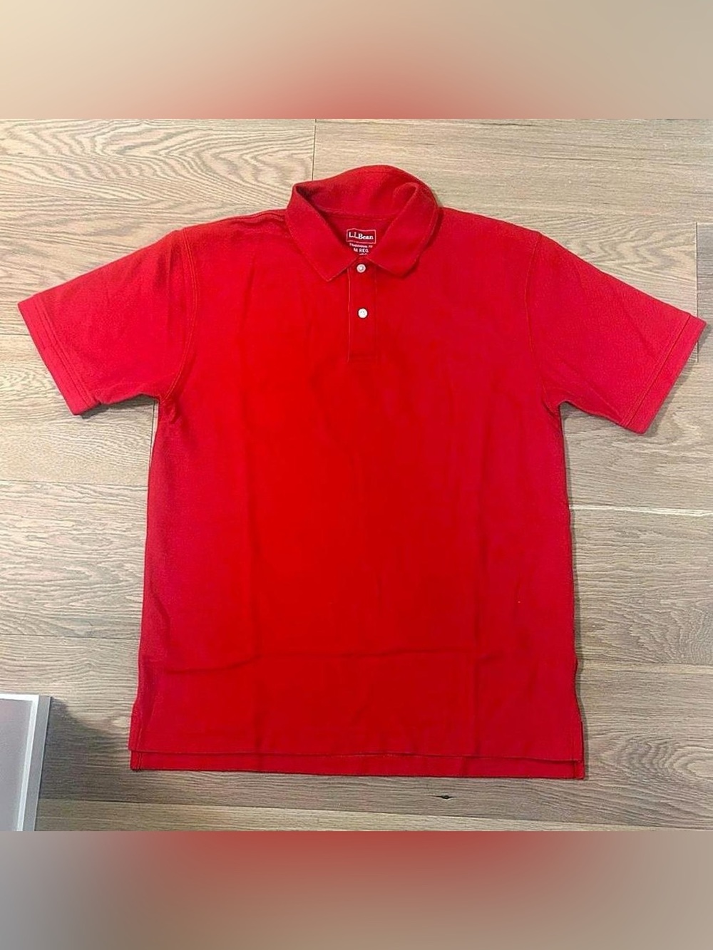 L.L. Bean Men’s Red Polo Shirt - Short Sleeve Classic